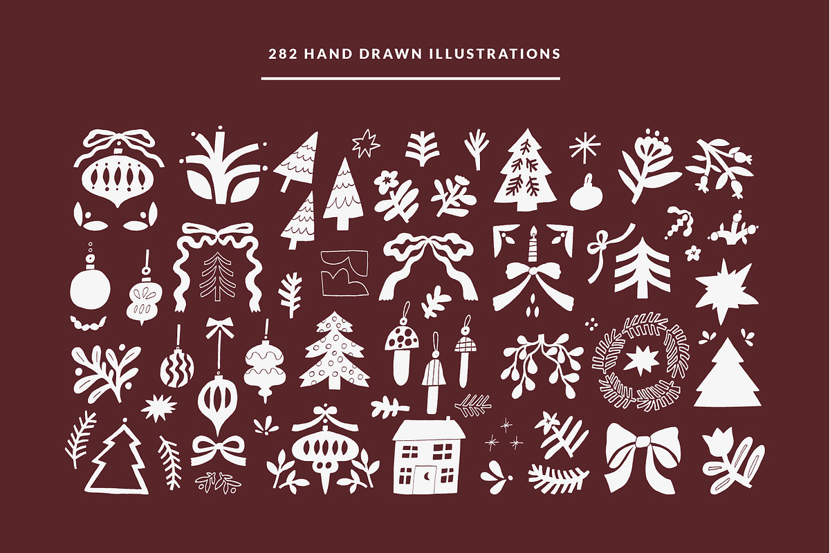 WINTER OVERLAYS | CHRISTMAS CLIPART, a Decorative Illustration by Favete Art (Photo 3 of 21)