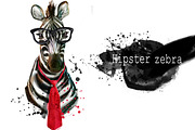 Set zebra portraits .4 styles, an Animal Illustration by art_mouse (Thumbnail 4 of 8)