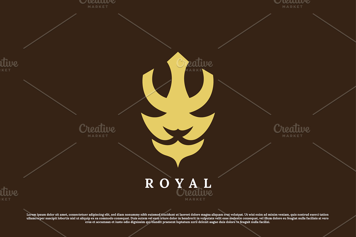 Lion Head Animal Logo Design Icon, a Branding & Logo Template by Morvana Crew
