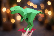 Dinosaur sculpture - 3d papercraft, a Card Template by PAPER amaze (Thumbnail 2 of 4)