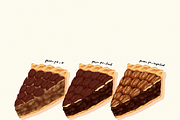 Autumn Thanksgiving pies pattern set, a Food Illustration by Palette Pursuit (Thumbnail 8 of 8)