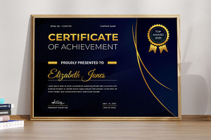 Modern Certificate Layout, a Stationery Template by MightyDesign