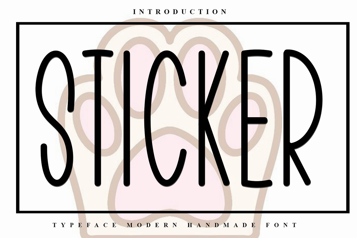 Sticker, a Sans Serif Font by FreshTypeINK (Photo 1 of 7)