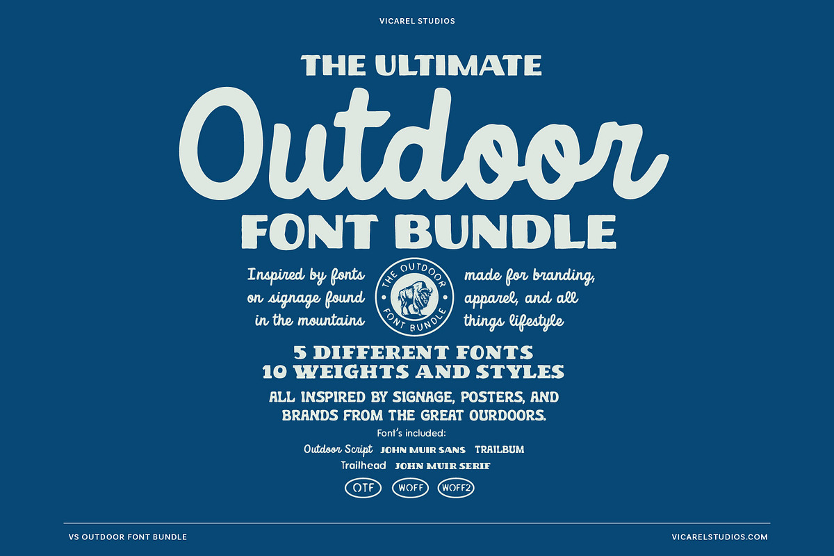National Park Font Bundle, a Handwritten Font by Vicarel Studios (Photo 5 of 31)