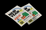 Playful New Year Sale Flyer, a Flyer Template by Neermana (Thumbnail 3 of 4)