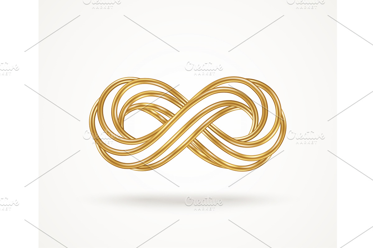 Metallic infinity icon, a Technology Illustration by kotoffei