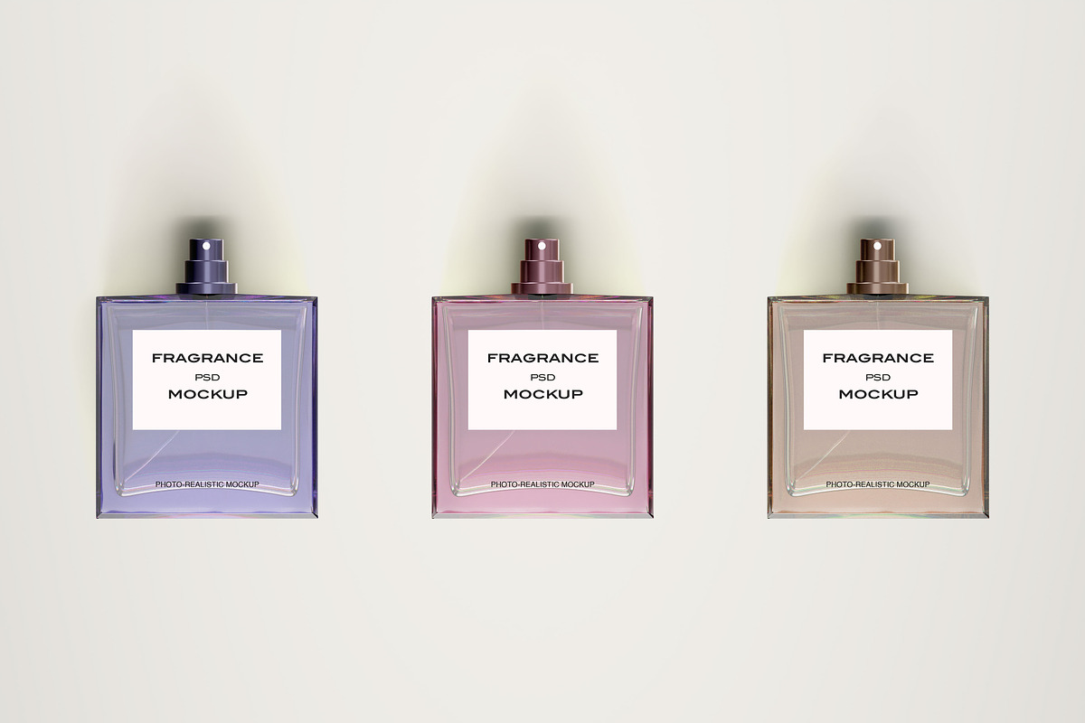 Glass Perfume Bottle Mockup, a Packaging Mockup by Zumrod (Photo 8 of 9)