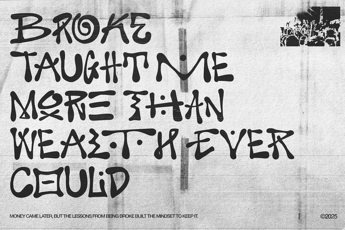 Crows: Urban Energy in Typeface Form, a Handwritten Font by Any-Type® Foundry (Photo 4 of 12)