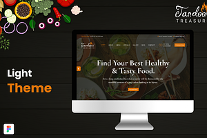 Tandoori Treasure Figma Design, a Marketing Template by Lucid_Solutions