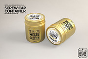 Round Screw Cap Metal Mockup, a Product Mockup by INCDesign (Thumbnail 6 of 7)