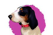 Dogs Pet Portraits Art Print Set 7, an Animal Illustration by Dneprstock (Thumbnail 4 of 5)