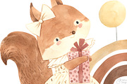 HAPPY BIRTHDAY. Watercolor, an Animal Illustration by OlliArtDesign (Thumbnail 13 of 14)