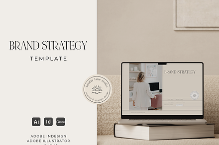 STUNNING Brand Strategy Template, a Presentation Template by Sunday Lane Studio