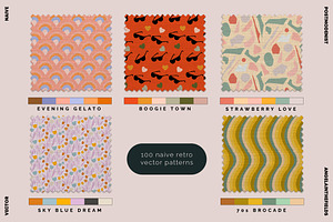 Naive Vector 100 Patterns Collection