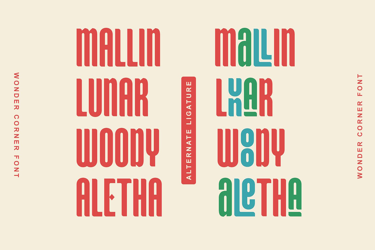 Meallion - Modern Sans Serif, a Sans Serif Font by Luna Shop (Photo 3 of 6)