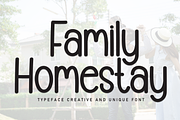 Family Homestay | Script Font, a Script Font by Scratchones (Thumbnail 1 of 8)