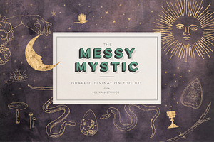 Messy Mystic Occult Tarot Vector Set