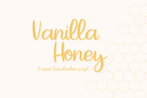 Vanilla Honey - Handwritten Script