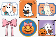 Halloween Cute Frame Clipart Bundle, an Illustration by Canvas Craft (Thumbnail 2 of 7)