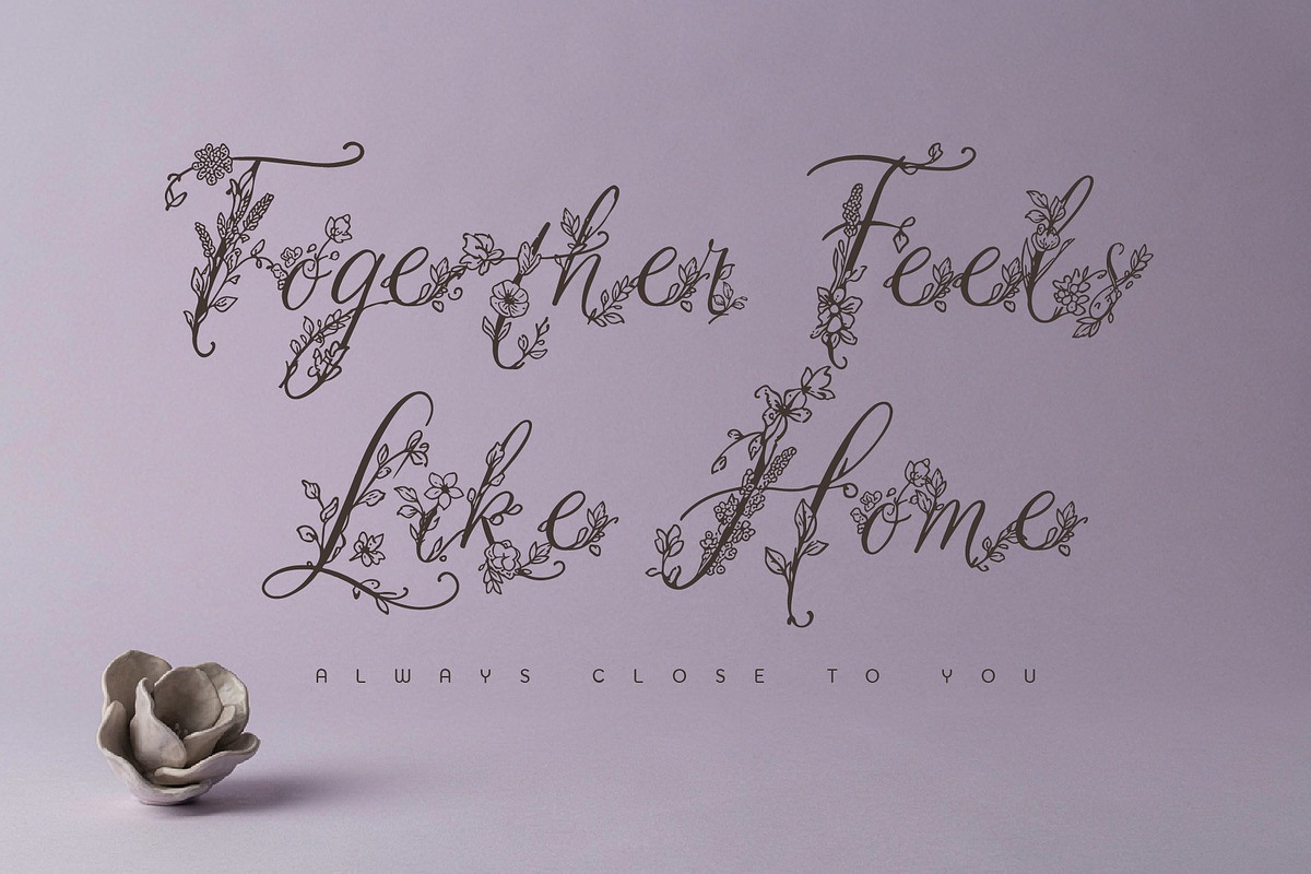 MiRohlWay - Floral Elegant Script, a Script Font by HypeWorksCo (Photo 14 of 20)