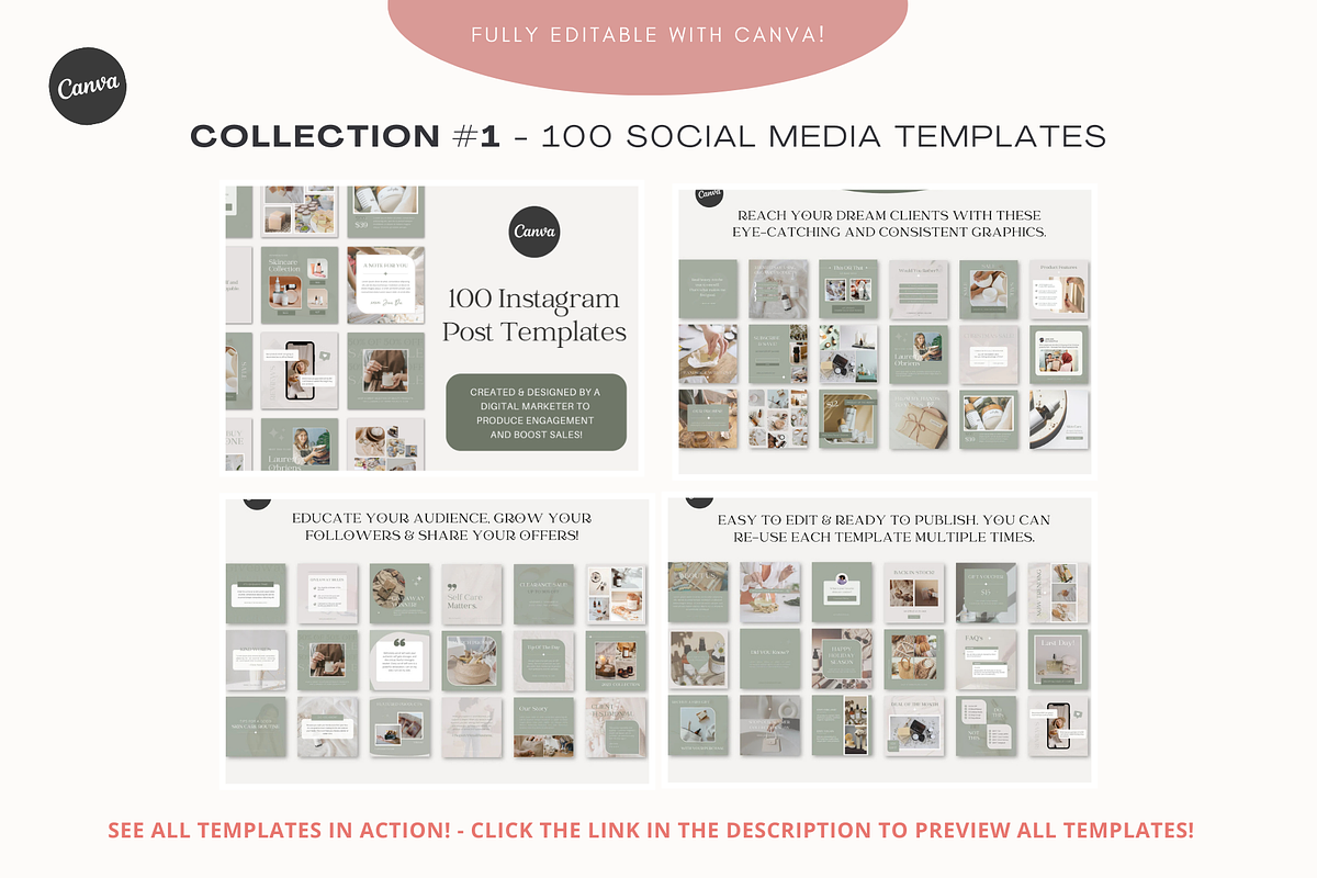 520 Social Media Canva Templates, a Social Media Template by Gebers Marketing & Design (Photo 2 of 9)