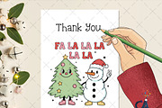 Fa La La La La Christmas Sublimation, an Illustration by Creative Art (Thumbnail 4 of 6)