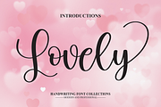Lovely | Script Font, a Script Font by Scratchones (Thumbnail 1 of 6)