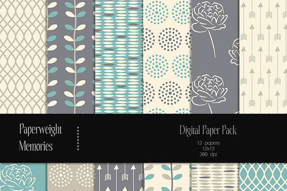 Patterned Paper - Blueberry Fields preview 2