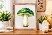 Watercolor Mushrooms clipart, an Object Illustration by fashionaddict (Thumbnail 7 of 7)