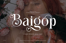 Baigop Modern Serif Font