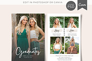 Senior Graduation Card Template, an Invitation Template by Sweet Little Muse (Thumbnail 1 of 2)