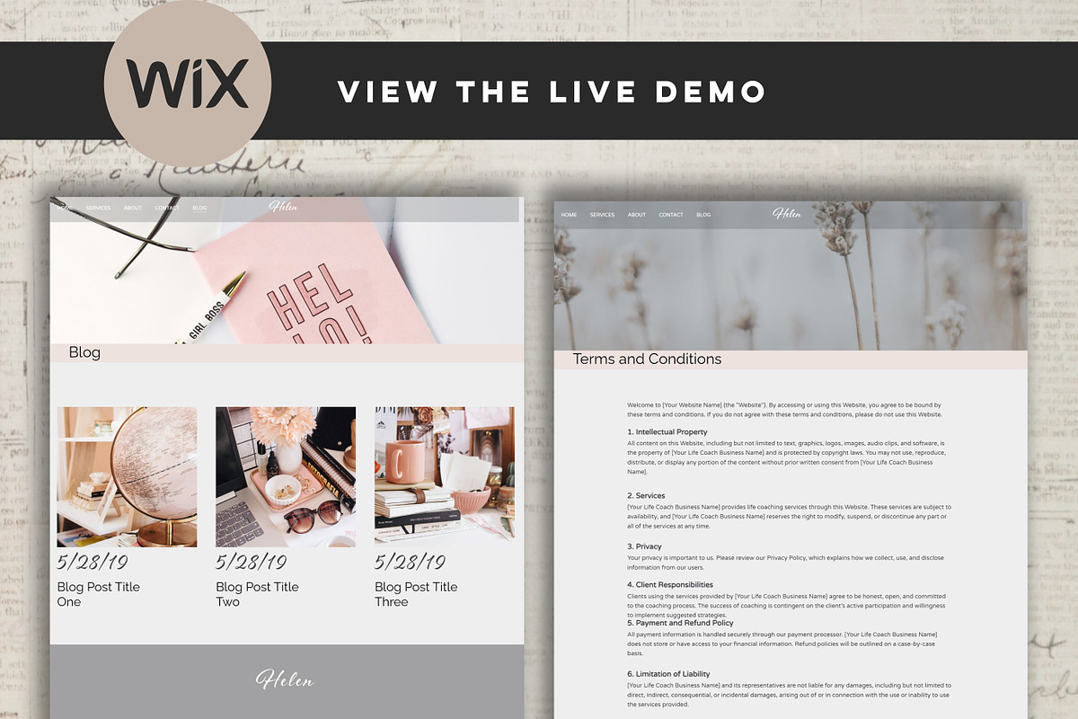 Premium Wix Template for Coaching, a Wix Template by Design House (Photo 4 of 10)