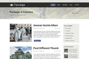 Tourage - PSD Website Template