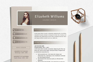 Resume With Photo Template Bundle