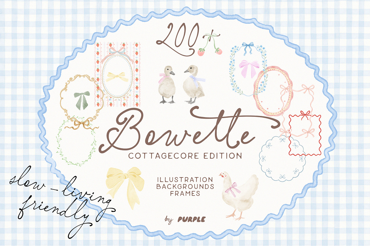 Bowette: Whimsical Frames & Papers, an Object Graphic by Purple (Photo 1 of 11)