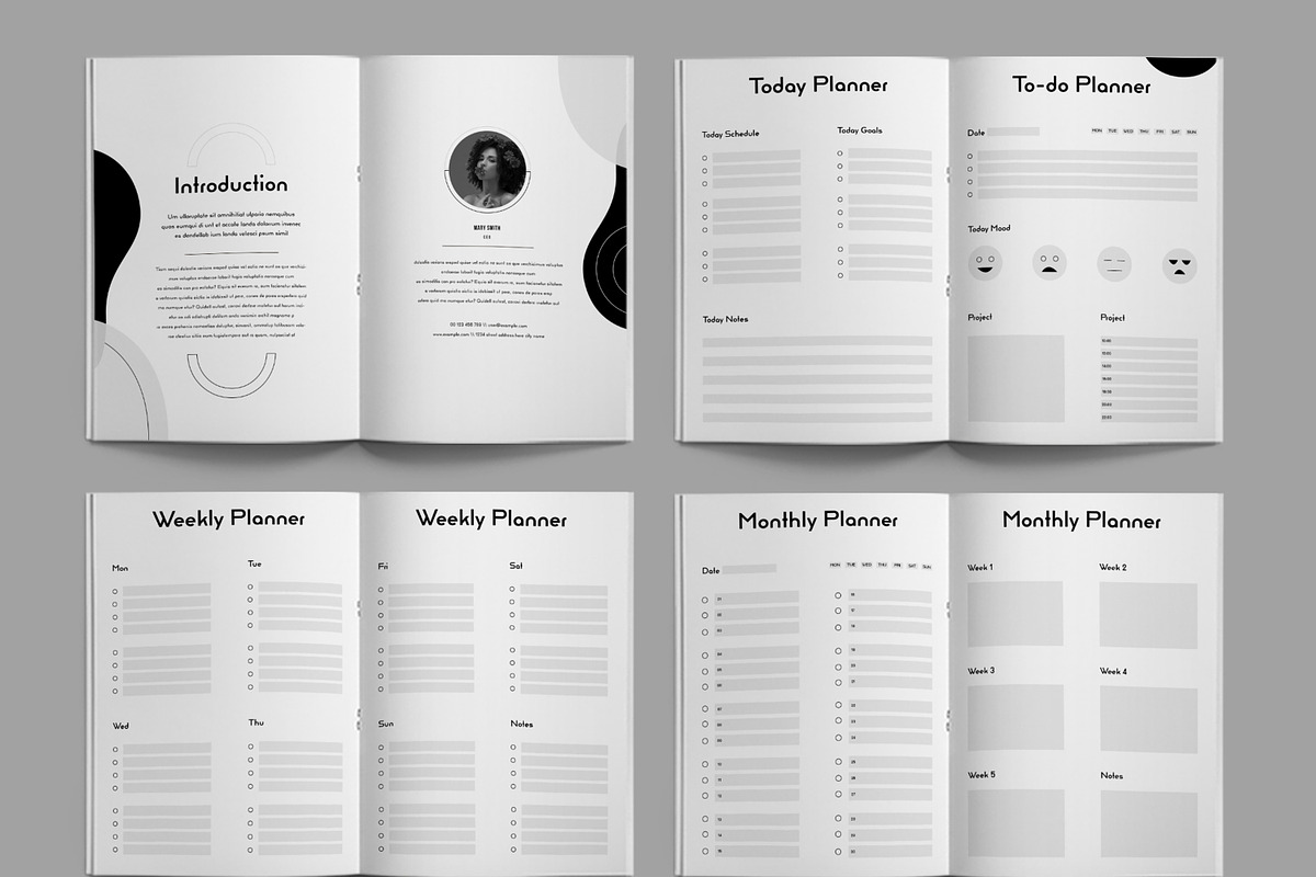 Daily Planner 2024 Template, a Stationery Template by ContestDesign (Photo 2 of 3)