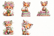 Whimsical Summer Fox Clipart, an Illustration by Designworld (Thumbnail 5 of 8)
