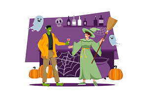 M538_ Halloween Illustration