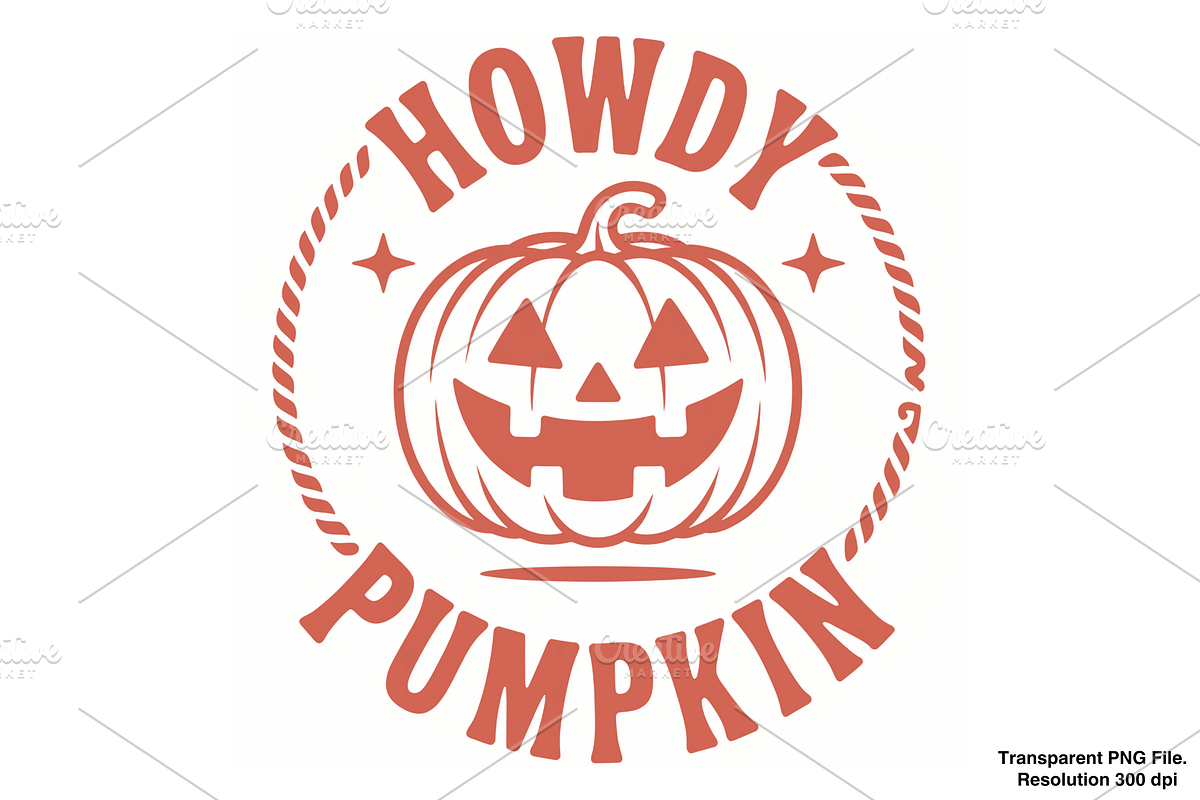 Howdy Pumpkin PNG, Western Fall PNG, a Graphic by Clipart Bloom (Photo 1 of 2)