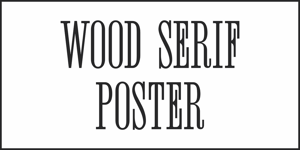 Wood Serif Poster JNL, a Serif Font by Jeff Levine Fonts (Photo 2 of 5)