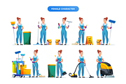 Cleaning Service Collection, a Person Illustration by YG Studio (Thumbnail 3 of 5)
