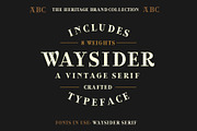 The Heritage Brand Collection, a Serif Font by Hustle Supply Co. (Thumbnail 11 of 14)