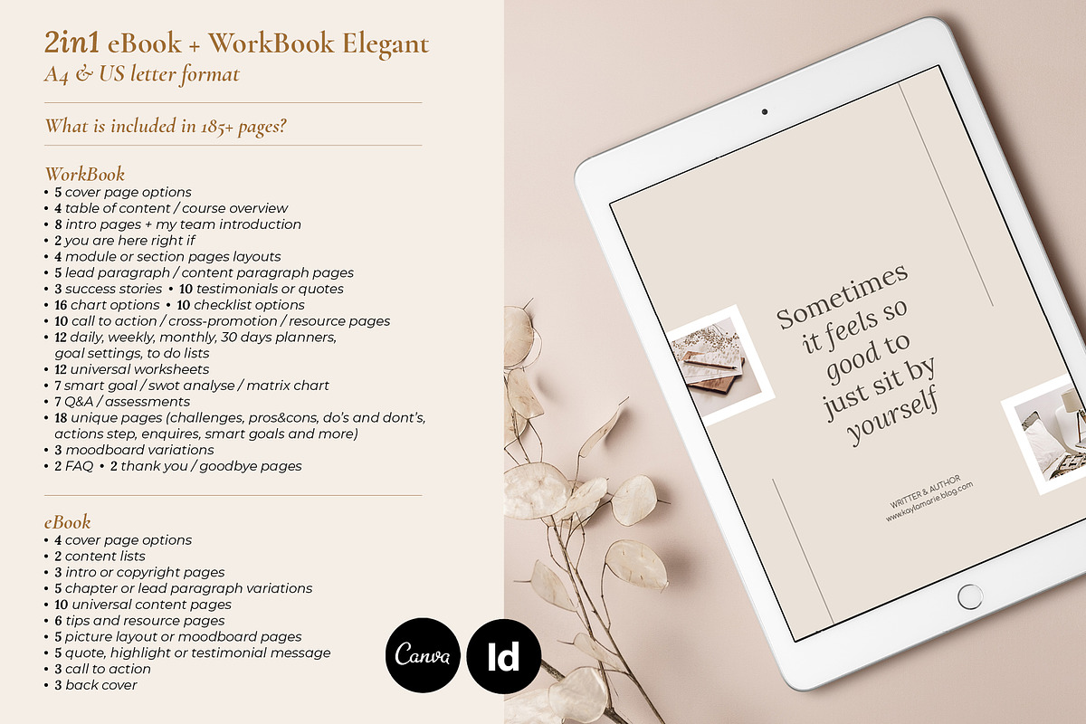 2in1 eBook+WorkBook for Course Eleg, a Magazine Template by Mirazz (Photo 2 of 10)