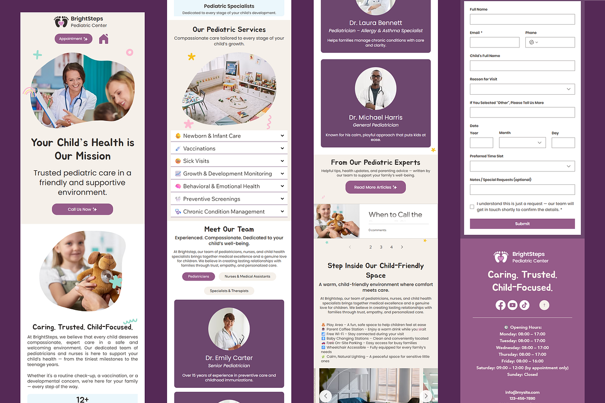 Kids Clinic - Wix Studio Website, a Wix Template by Kitteeh (Photo 11 of 11)