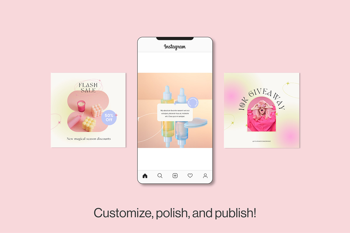 Holistic & modern Instagram Template, a Social Media Template by Cuoco (Photo 3 of 14)