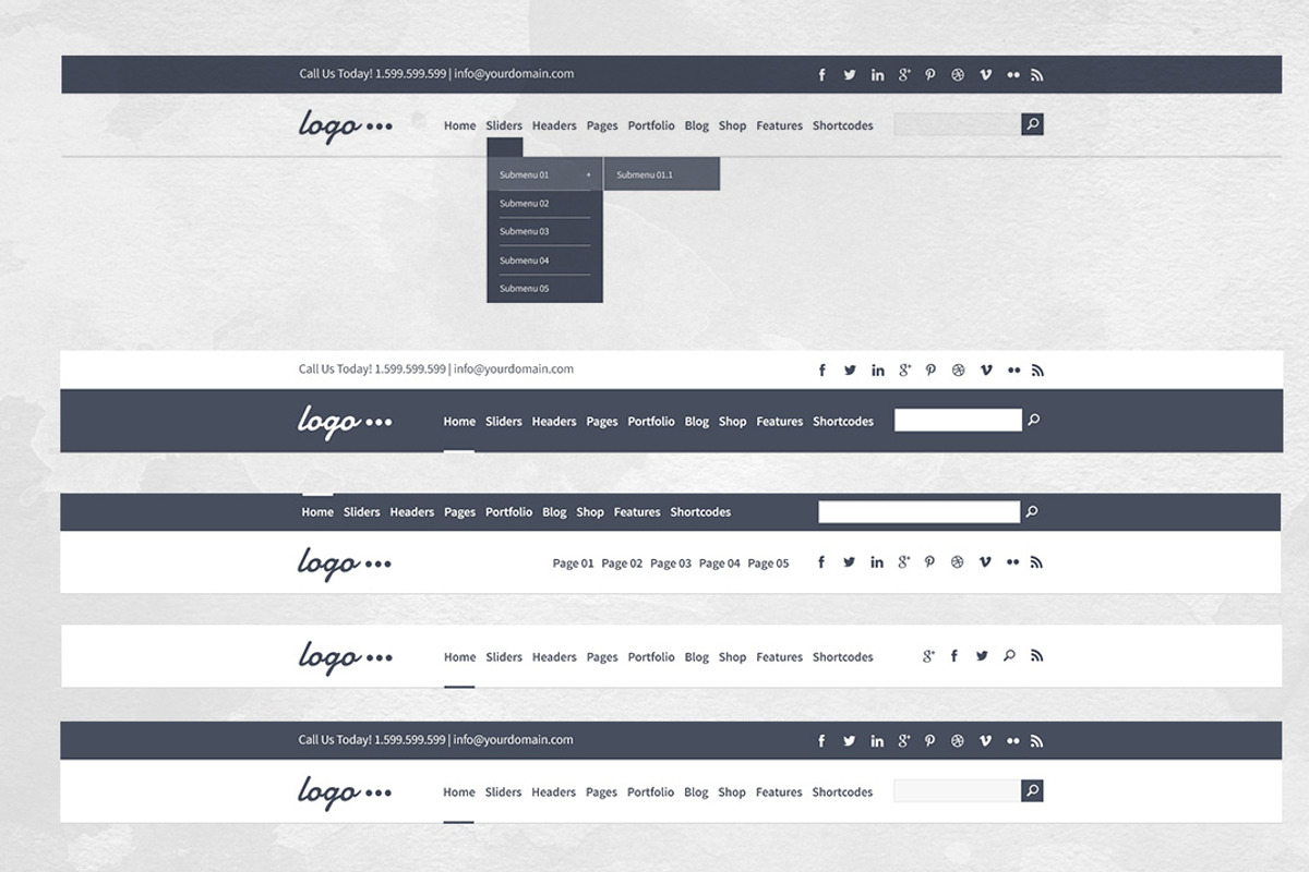 75 Layouts Webdesign Wireframe Kit, a Wireframe Template by DesignSomething (Photo 4 of 5)