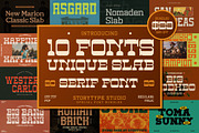 SALE ! Unique Slab Serif Font Bundle, a Serif Font by Storytype Studio (Thumbnail 1 of 11)