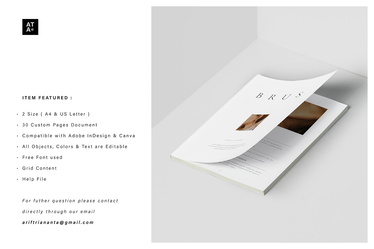 BRUS Editorial Lookbook, a Magazine Template by Arif Tri Ananta (Photo 13 of 14)