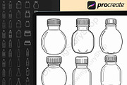 100 Procreate Bottle Brush Stamps, a Brush Add-On by DrawingStoryShop (Thumbnail 2 of 6)