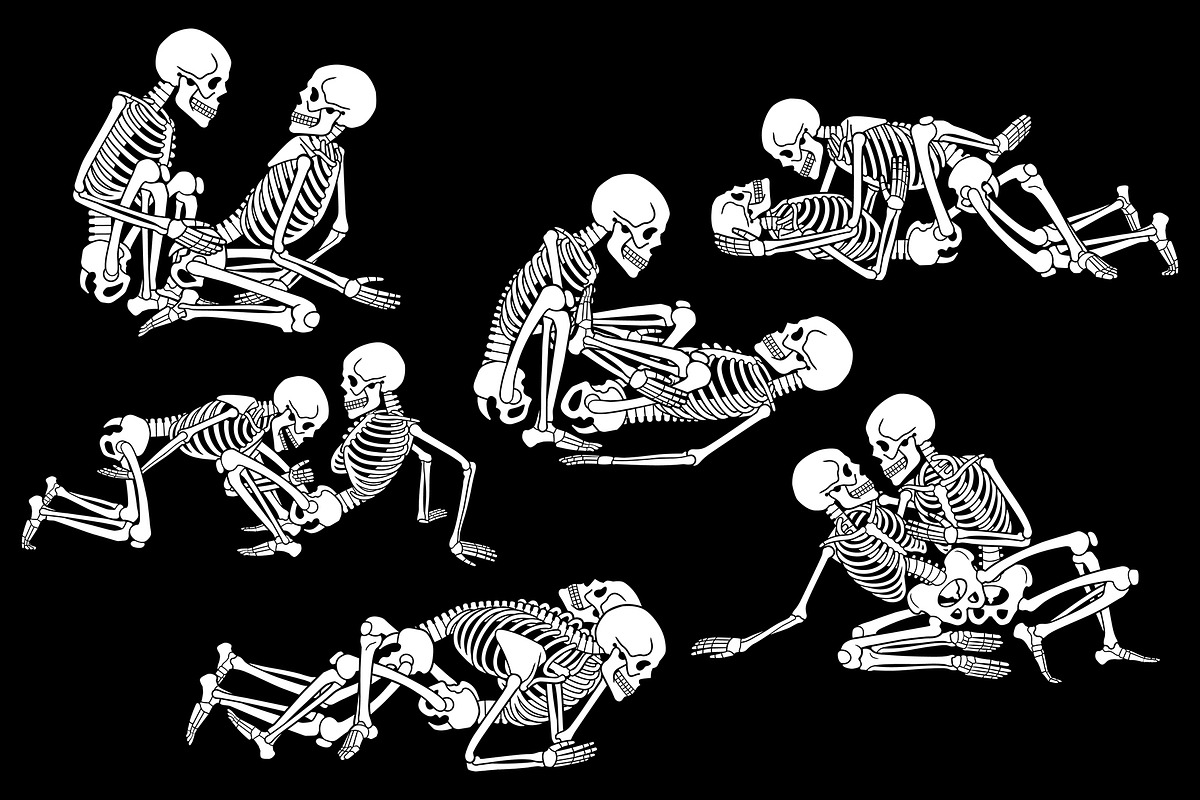 KAMASUTRA with skeletons, an Illustration by Tanya Akhmett (Photo 13 of 14)